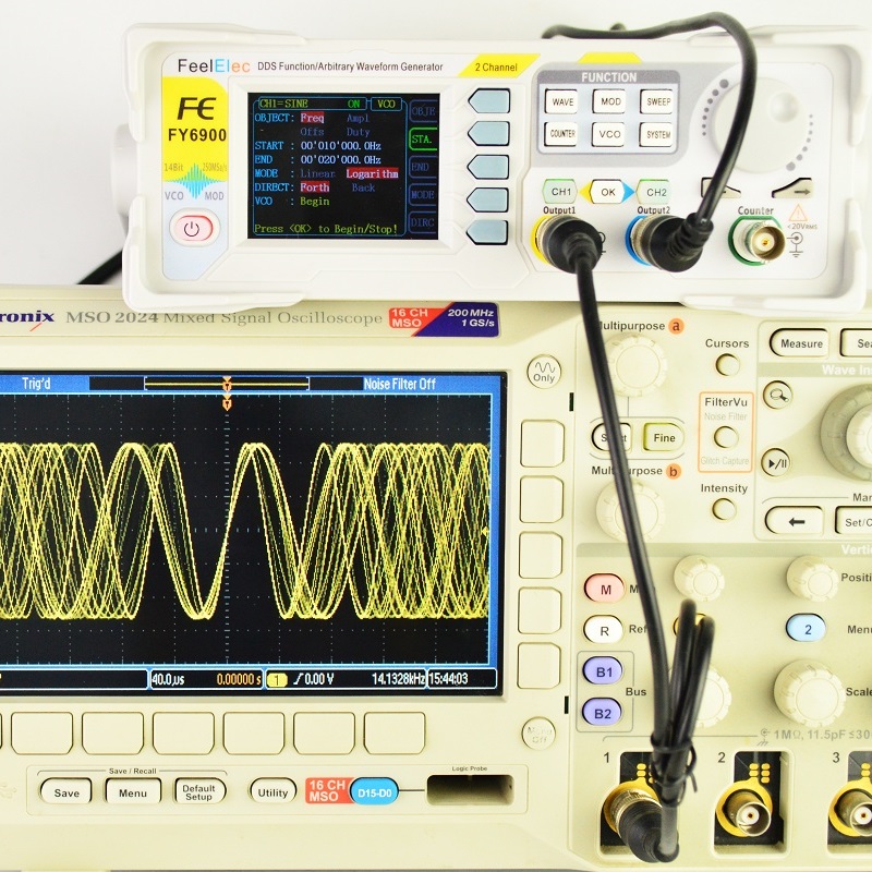 Function Arbitrary Waveform Generator - Feelelec FY6900 Generatore di segnale digitale