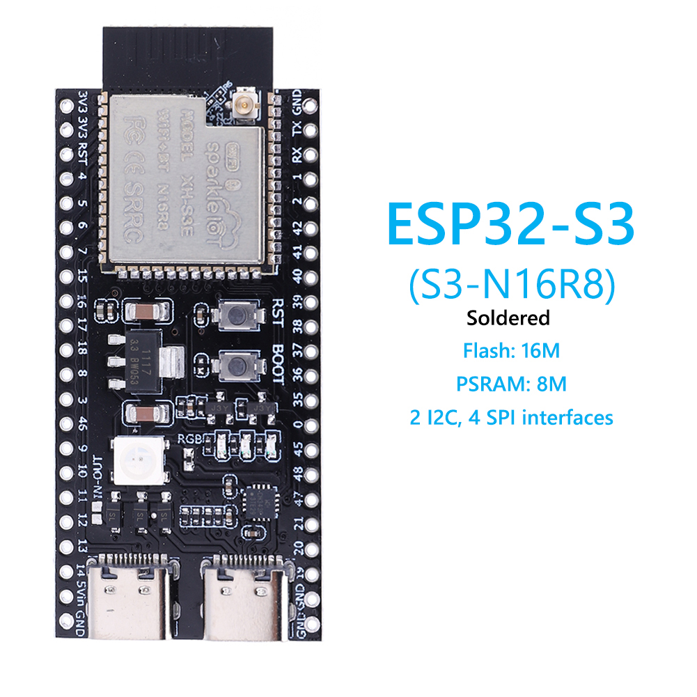 Esp32 S3 Development Board Lot - Scheda di Sviluppo ESP32 S3 con