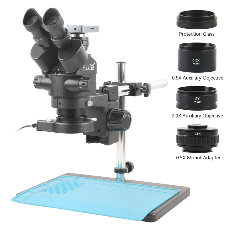 Stereo Trinocular Microscope Pcb - 8.3MP 4k 1080P HDMI USB videocamera