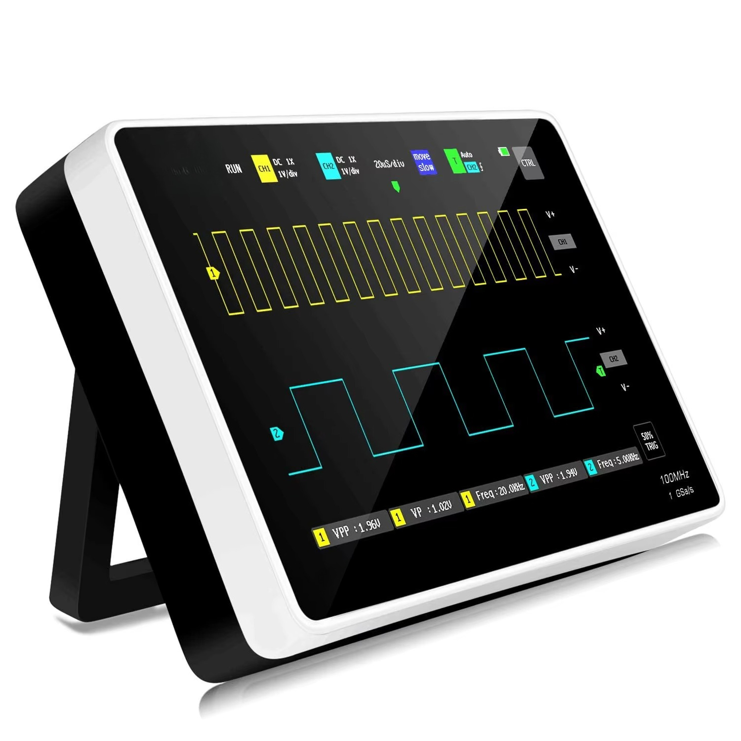 Digital Storage Oscilloscope 100Mhz - Kit Oscilloscopio Digitale Portatile 2 Canali