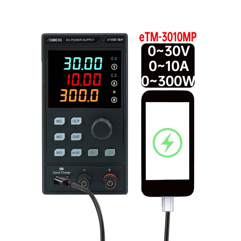 Programmable Dc Power Supply 30V 10A - ETOMMENS 30V 10A 300W ETM-3010MP Alimentatore
