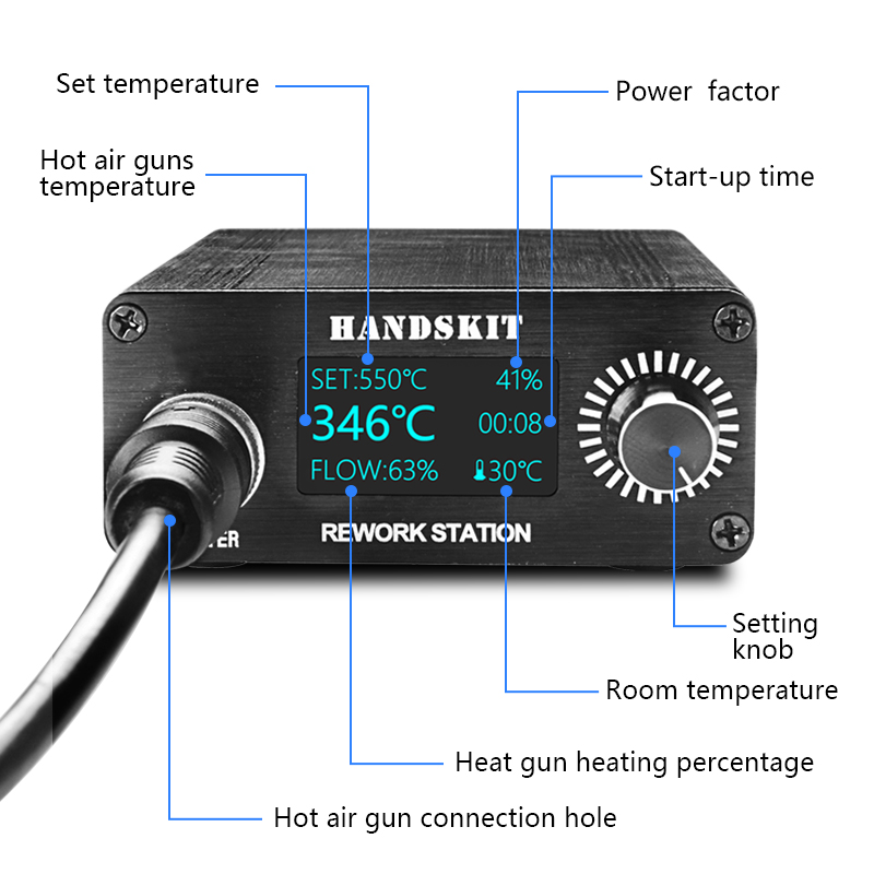 Pistole termiche T12 Display d - Hot Air Rework Station T12 recensione e prezzo