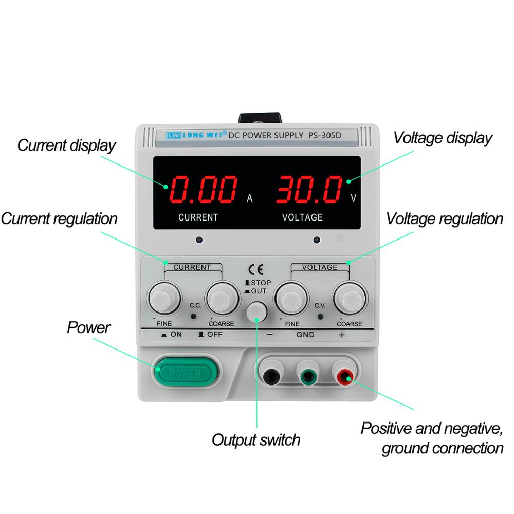 LW PS-305D 302D 303D 6402D 640 - Linear Lab Power Supply Adjustable recensione e prezzo