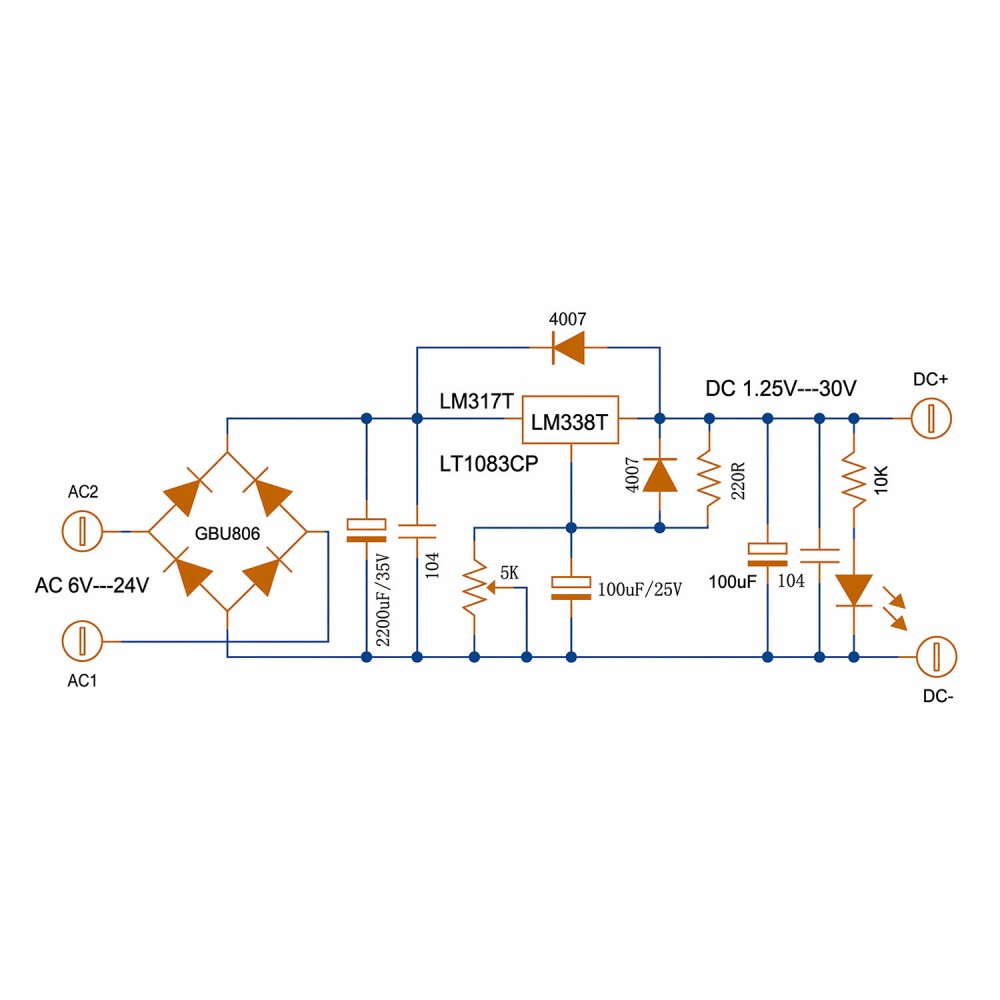 Modulo Regolatore di Tensione  - Linear Lab Power Supply Adjustable recensione e prezzo