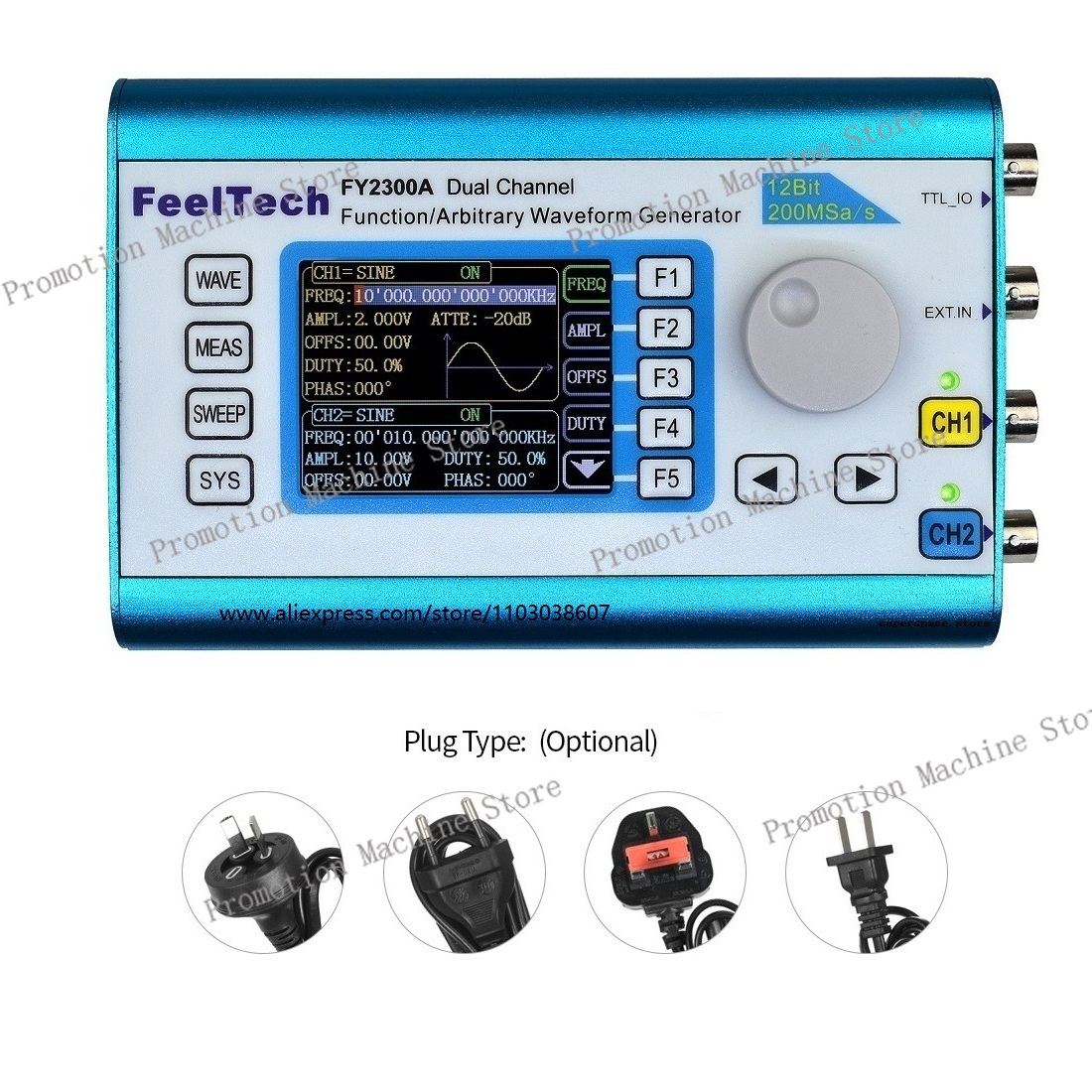 Generatore di Segnali FY2300 1 - Function Arbitrary Waveform Generator recensione e prezzo