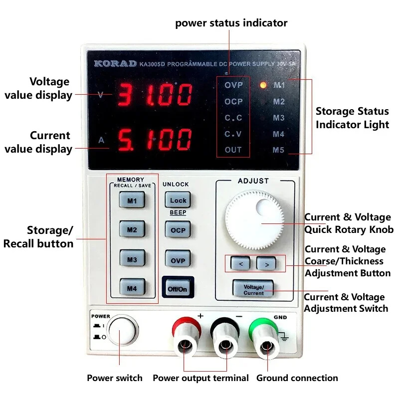 Alimentatore DC Lineare Regola - Programmable Dc Power Supply 30V 10A recensione e prezzo
