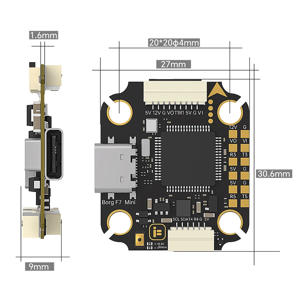 iFlight Borg F7 Mini Stack ICM - Fpv Flight Controller F7 Stack 60A recensione e prezzo