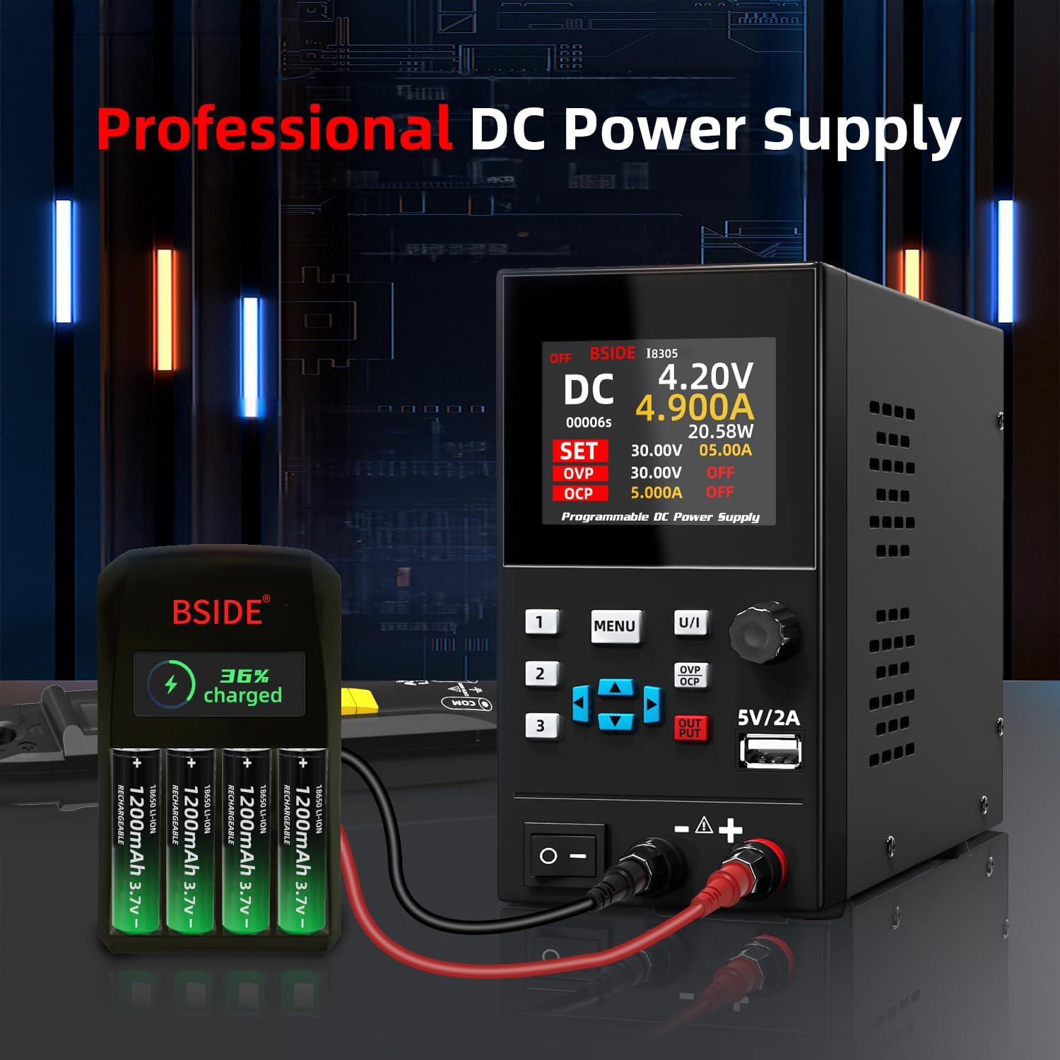 BSIDE DC Alimentatore regolato - Programmable Dc Power Supply 30V 10A recensione e prezzo