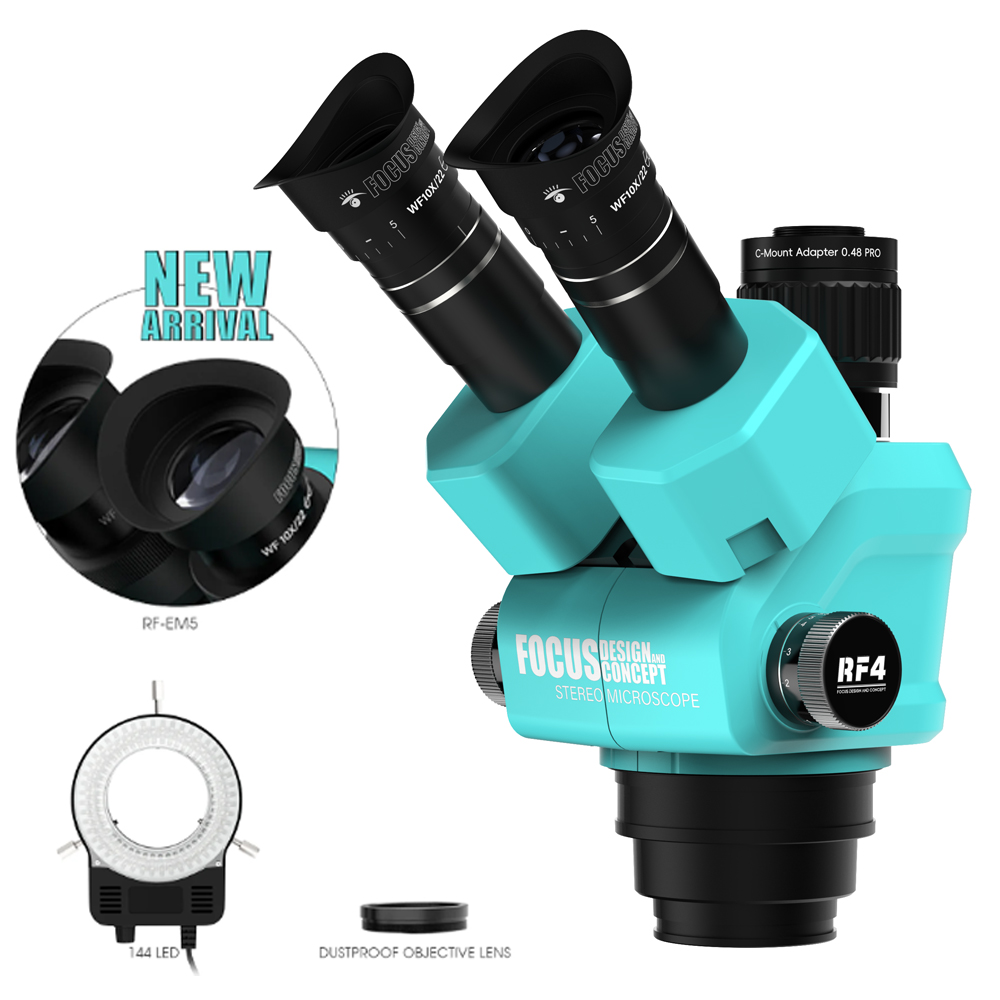 Il microscopio trinoculare RF4 - Stereo Trinocular Microscope Pcb recensione e prezzo