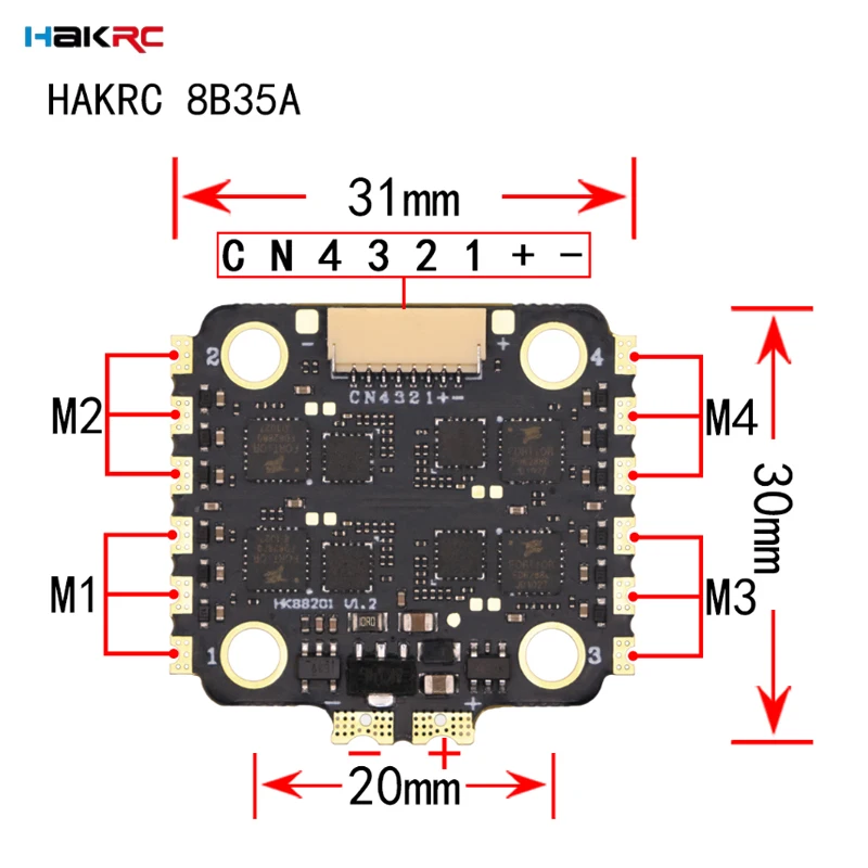 HAKRC F7220 V2 F7 Mini Control - Fpv Flight Controller F7 Stack 60A recensione e prezzo